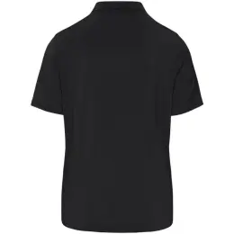 Mens Aerogrid Golf Shirt Black-Red Back
